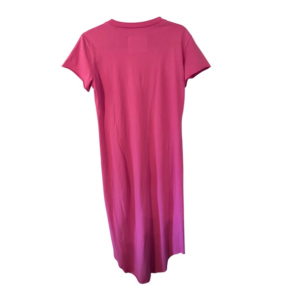 Frank & Eileen Harper Perfect Tee Pink Cotton Dress Midi Casual Tee Lab Size S - Picture 2 of 4